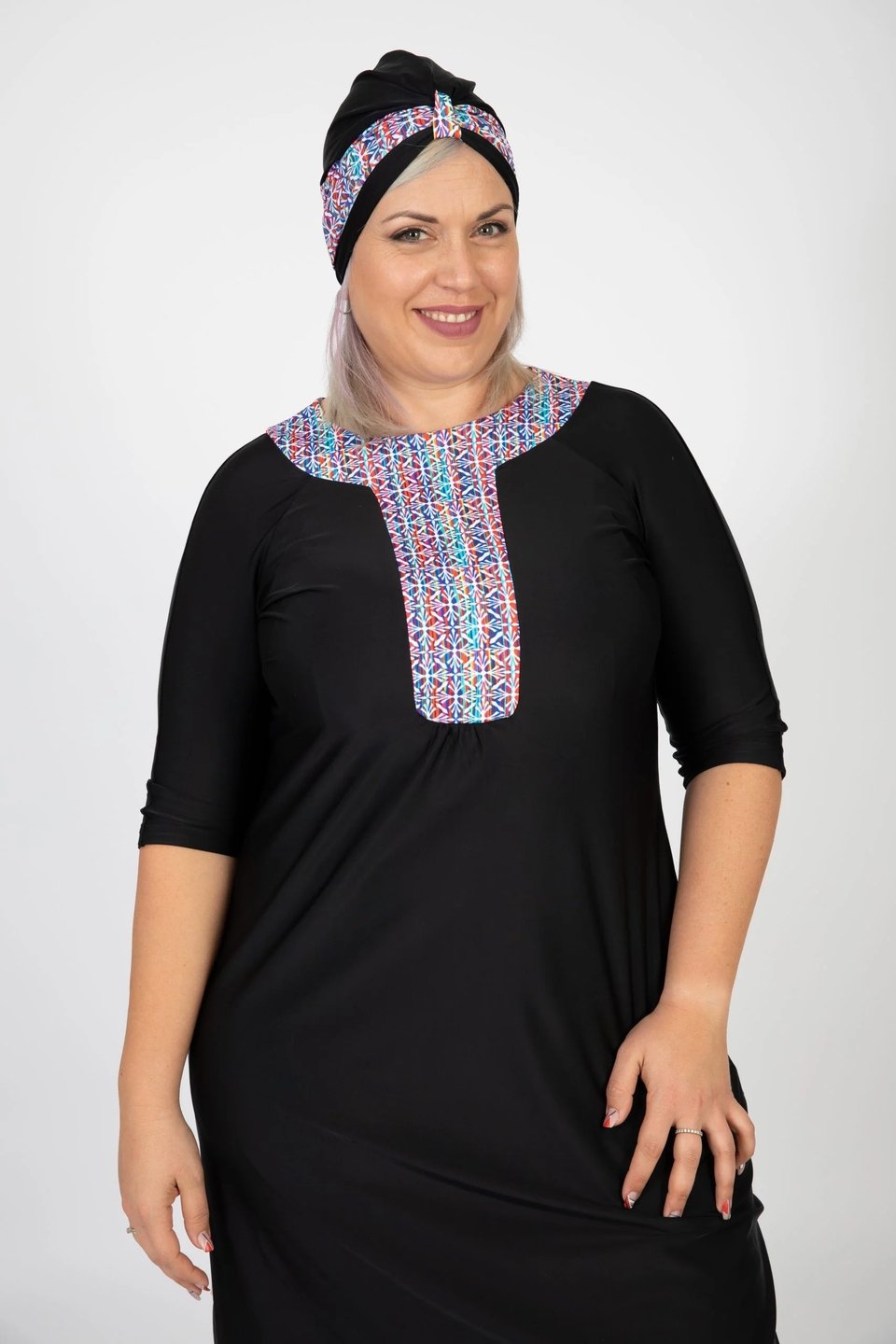 אתני שחור עם ויטראז צבעוני - Image 6